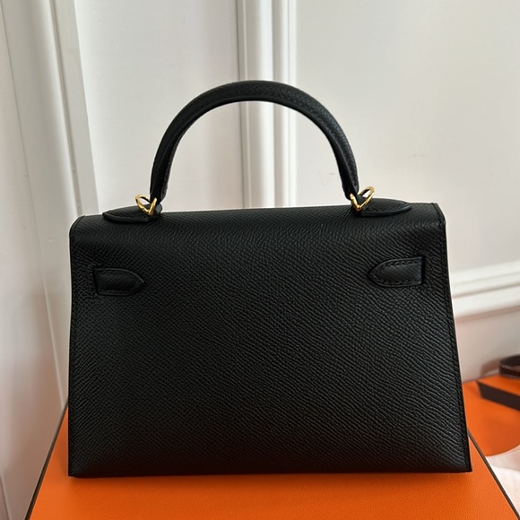 brand new hermes mini Kelly Epsom black gold hardware - Picture 2 of 9